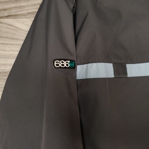 686 x Scion Women's Zip Up Jacket Two Tone Gray Blue Size Medium - Picture 10 of 12